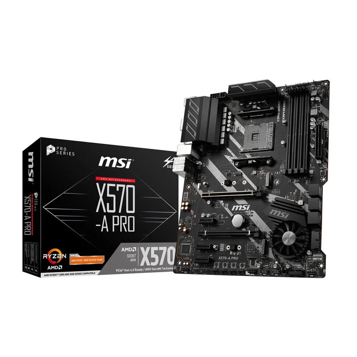 MSI Motherboard X570-A Pro (X570/AM4/DDR4)