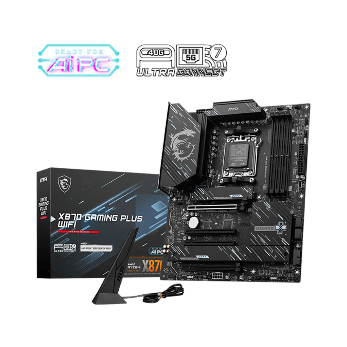 MSI Motherboard X870 GAMING PLUS WIFI (X870/AM5/DDR5)