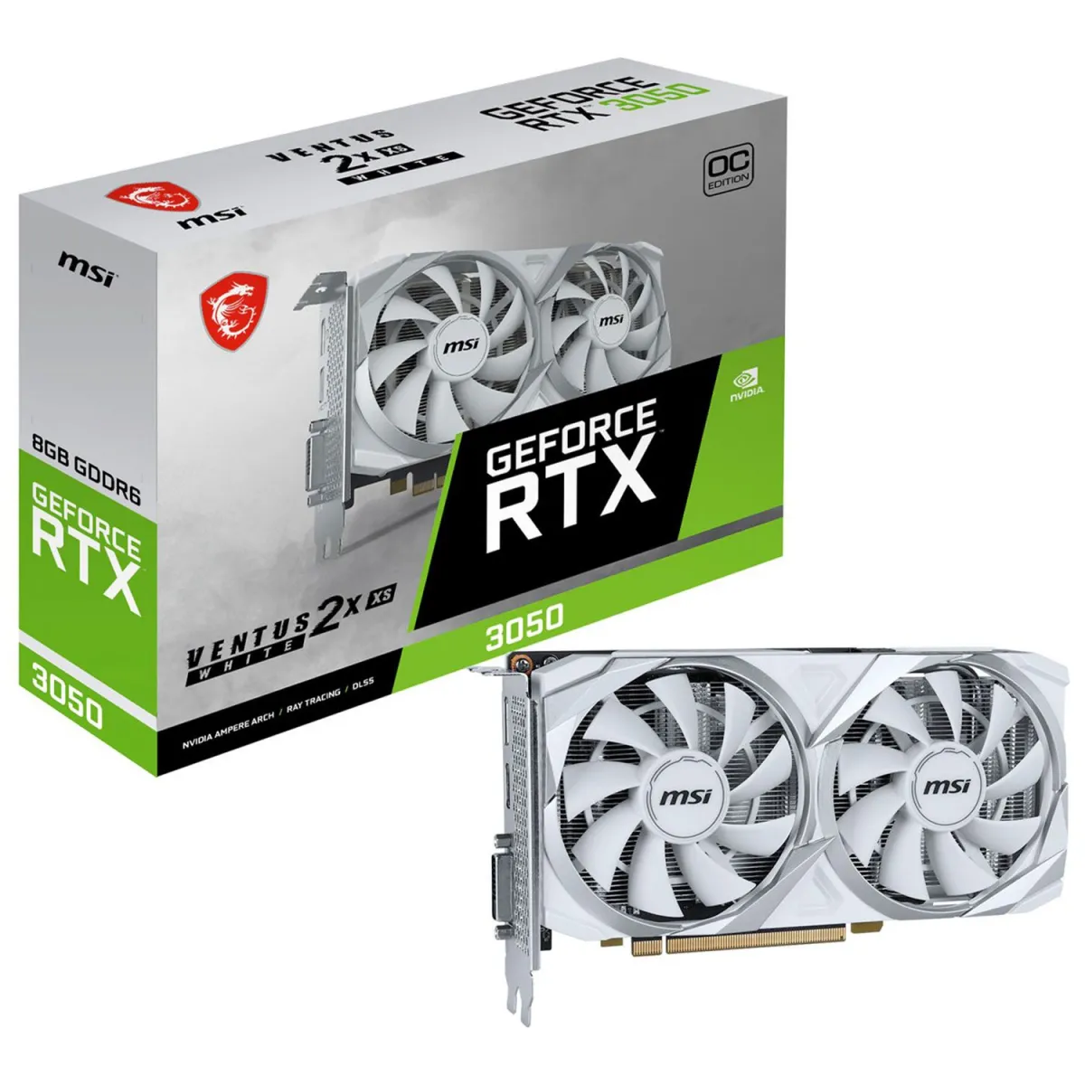 MSI VGA GeForce RTX 3050 VENTUS 2X XS WHITE OC 6 GB