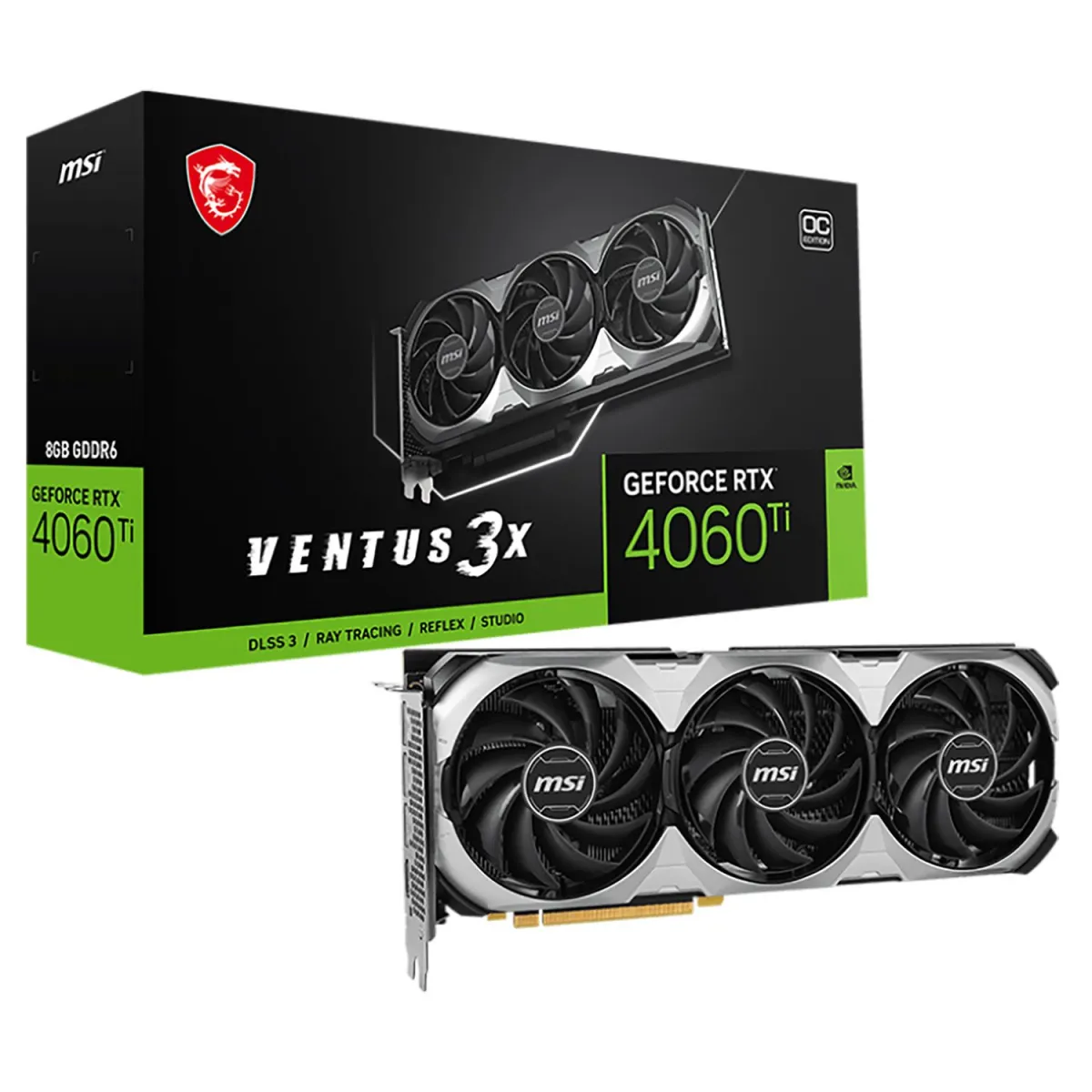 MSI VGA GeForce RTX 4060 Ti Ventus E 3X OC 8 GB