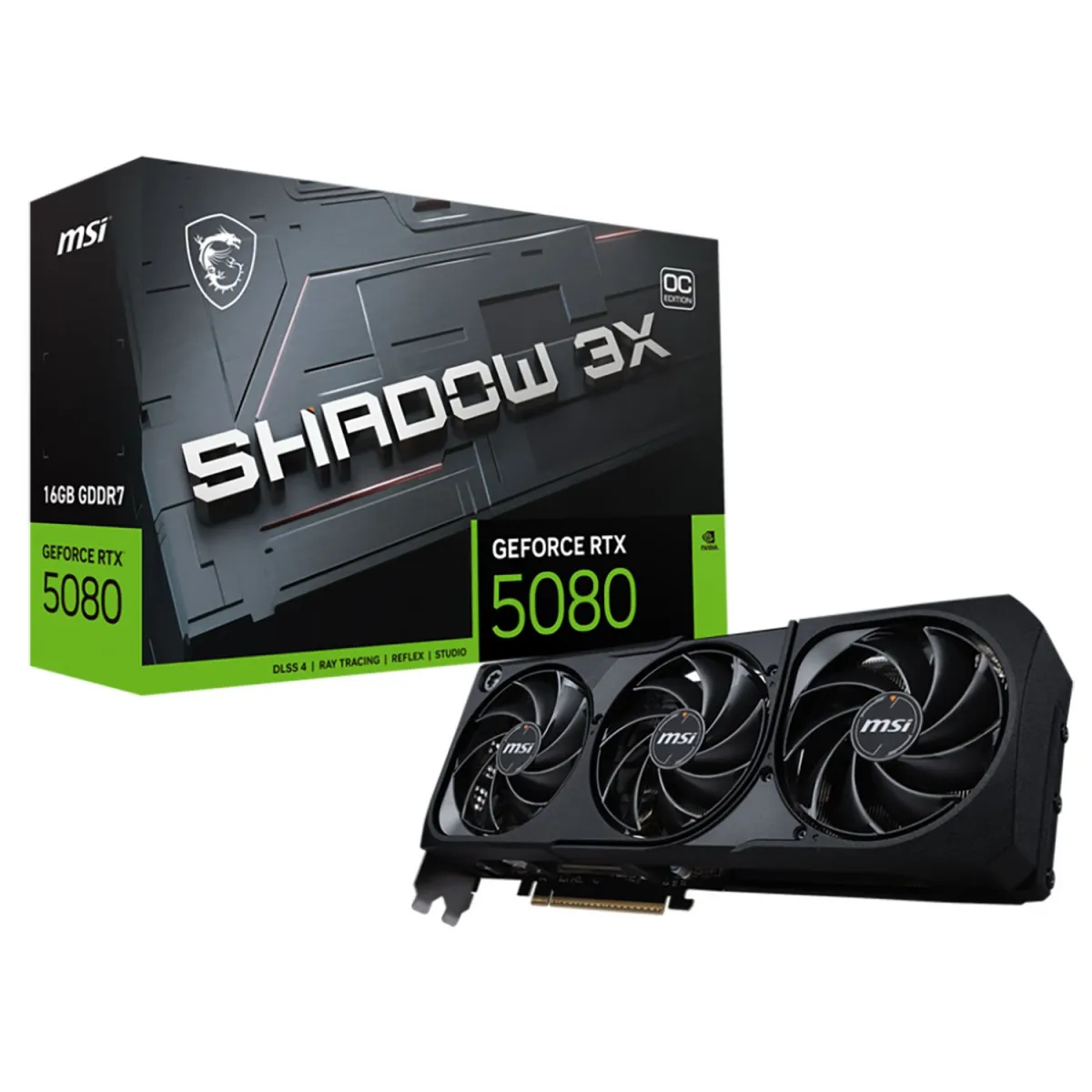 MSI VGA GeForce RTX 5080 SHADOW 3X OC 16 GB