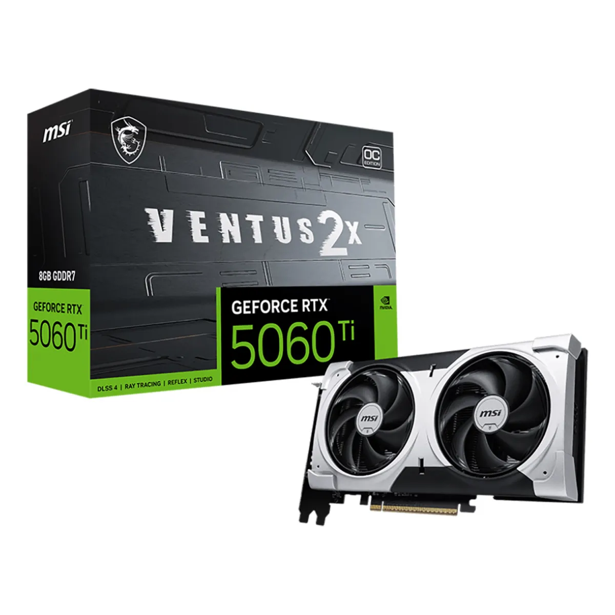 MSI VGA GeForce RTX RTX 5060 Ti VENTUS 2X OC PLUS 8 GB