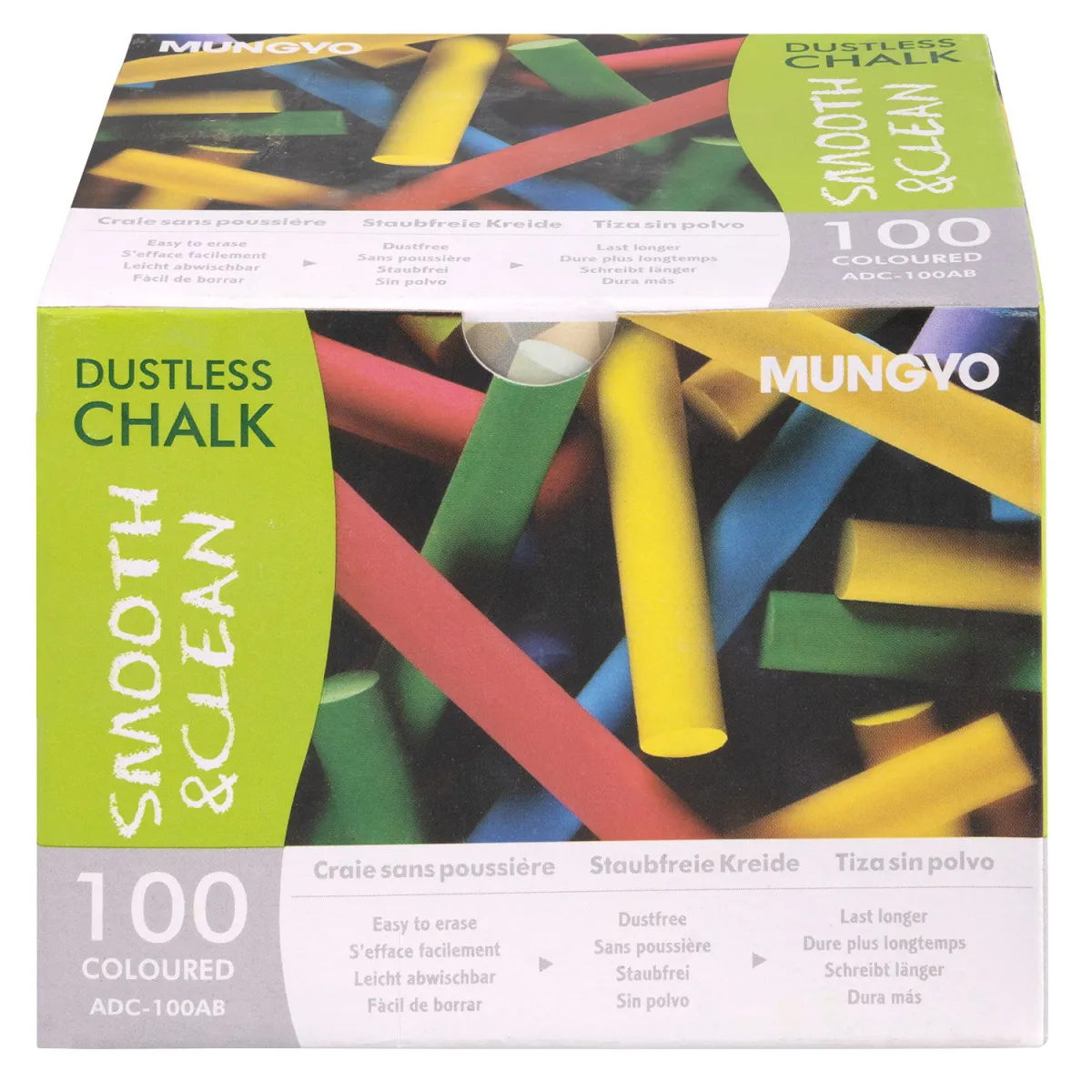 Mungyo Κιμωλίες Χρωματιστές (100 τεμ.)