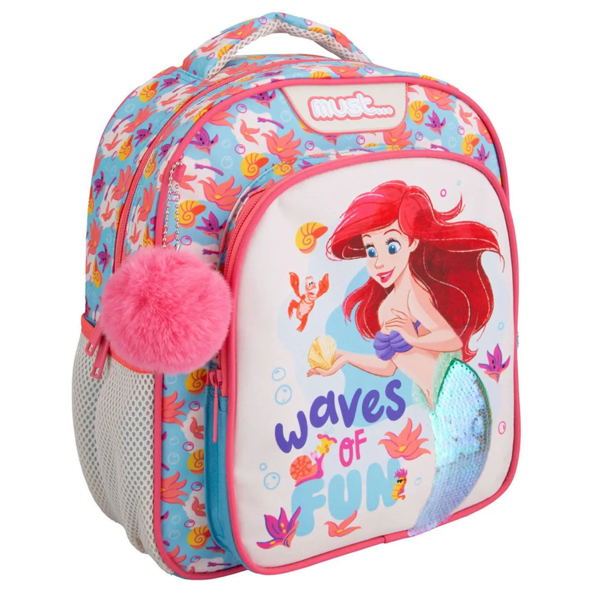 Must Τσάντα Πλάτης Νηπιαγωγείου Ariel Waves Of Fun