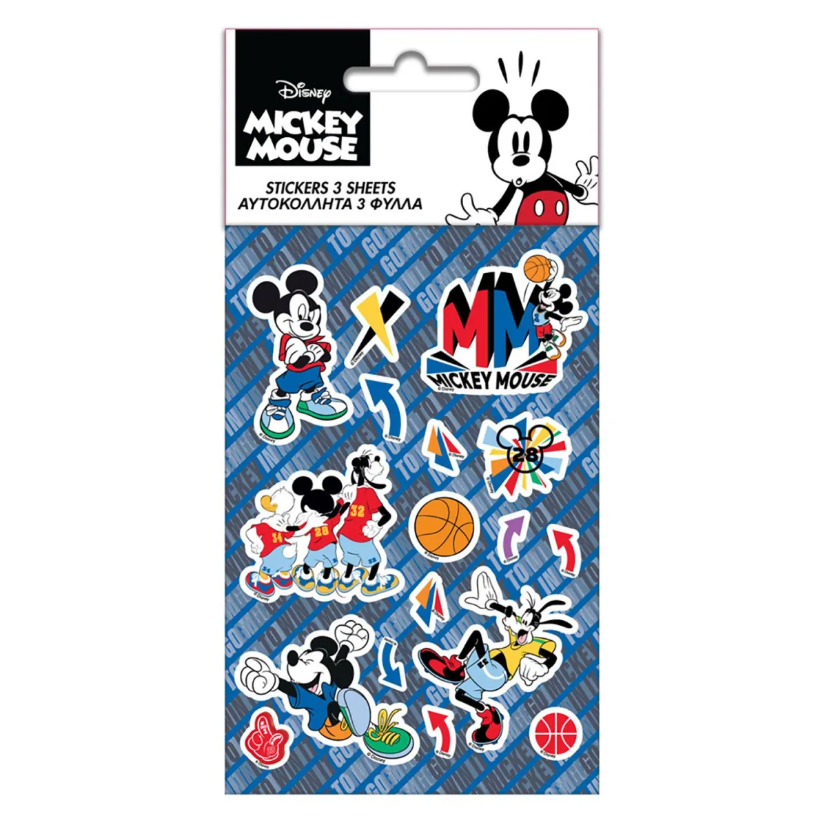 Must Αυτοκόλλητα Mickey 5 Φύλλα