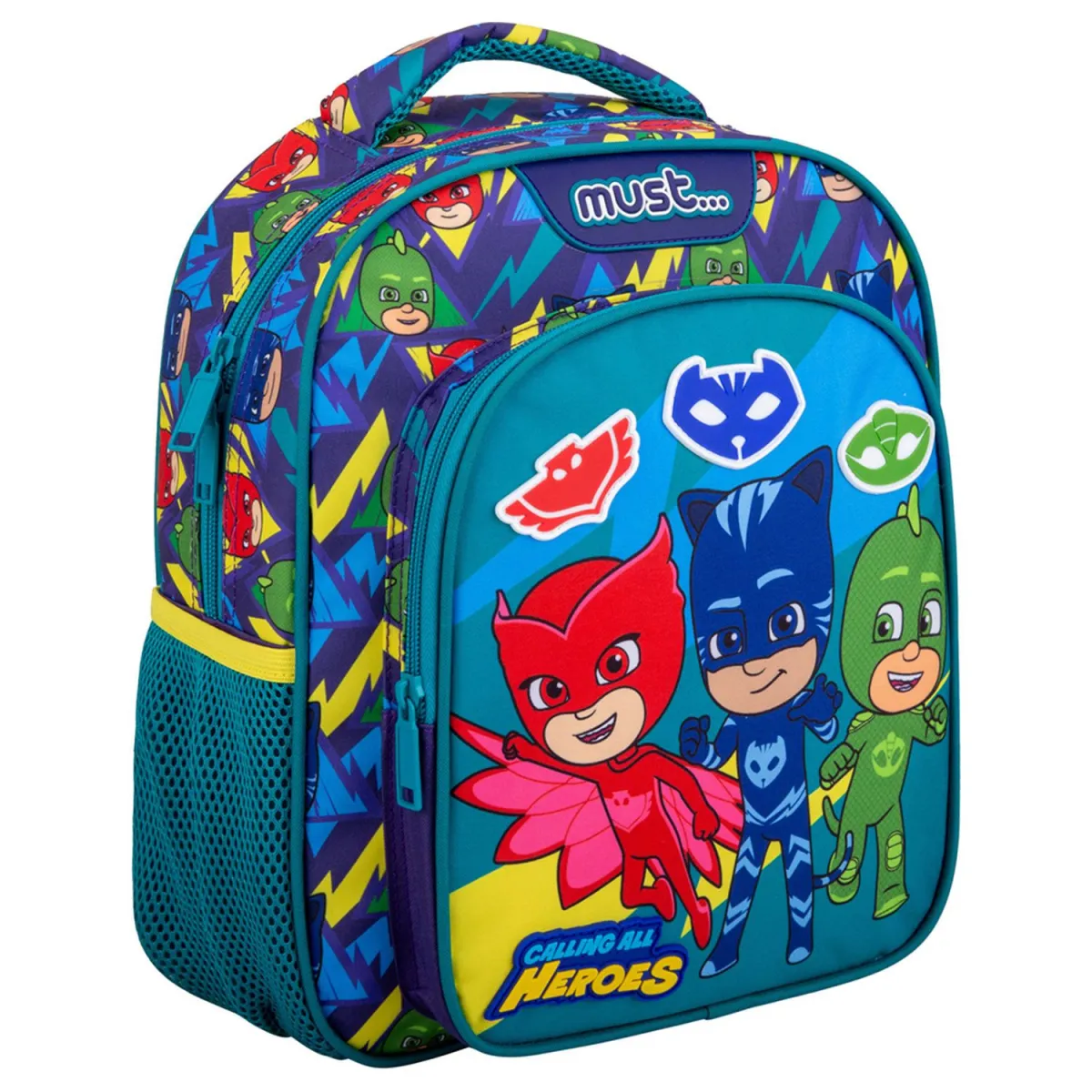 Must Τσάντα Πλάτης Νηπιαγωγείου Pj Masks Calling All Heroes