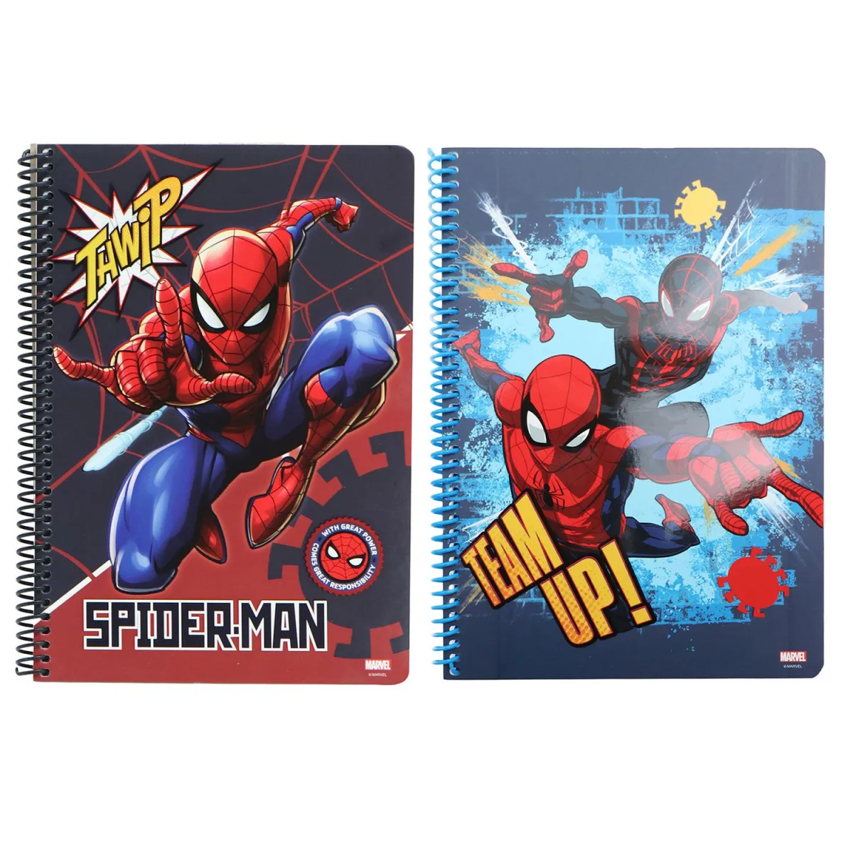 Must Team Τετράδιο Σπιράλ 17x25/2Θ Spiderman 60 Φύλλων