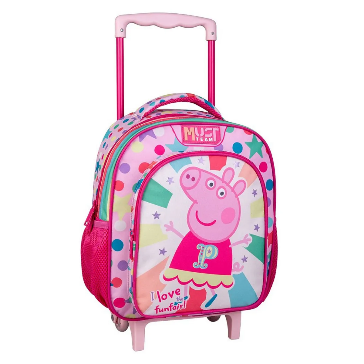 Must Team Τσάντα Trolley Νηπιαγωγείου Peppa Pig I Love My Funfair