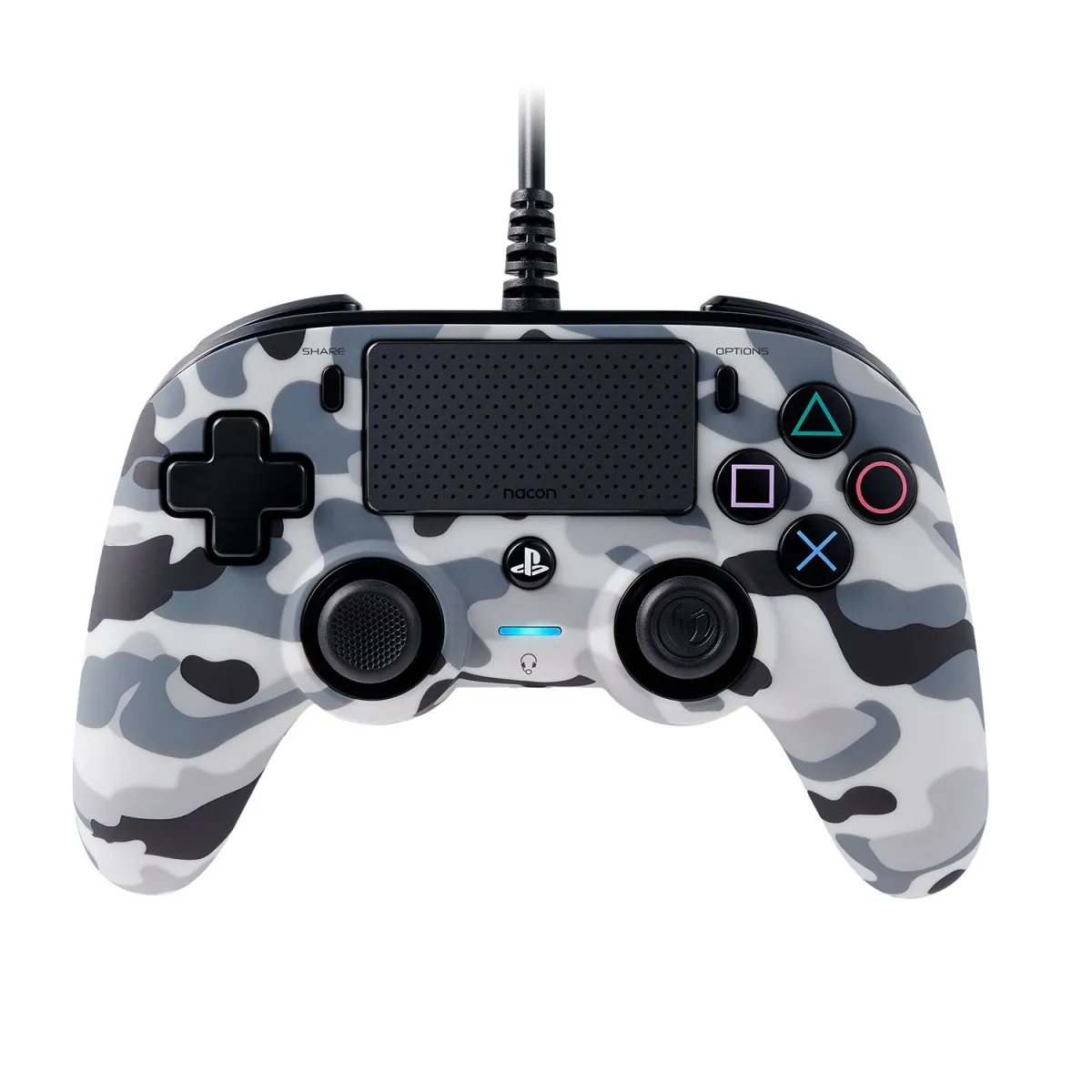 Nacon PS4 Wired Compact Controller Camo Grey