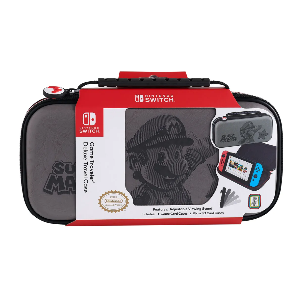 Nacon Travel Case Mario Grey Nintendo Switch