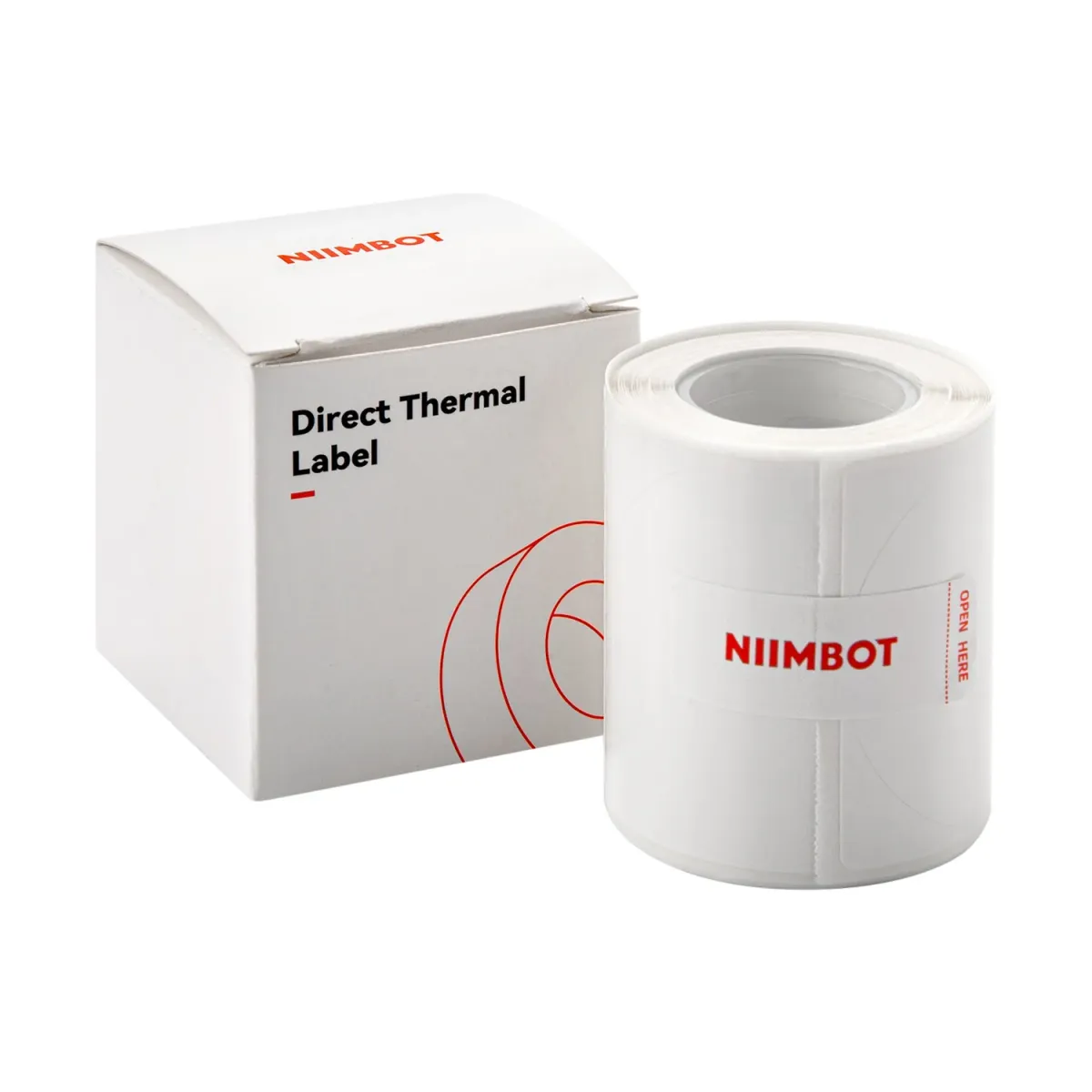 Niimbot Στρογγυλές Λευκές Ετικέτες 50x50mm 150τεμ. Ρολό