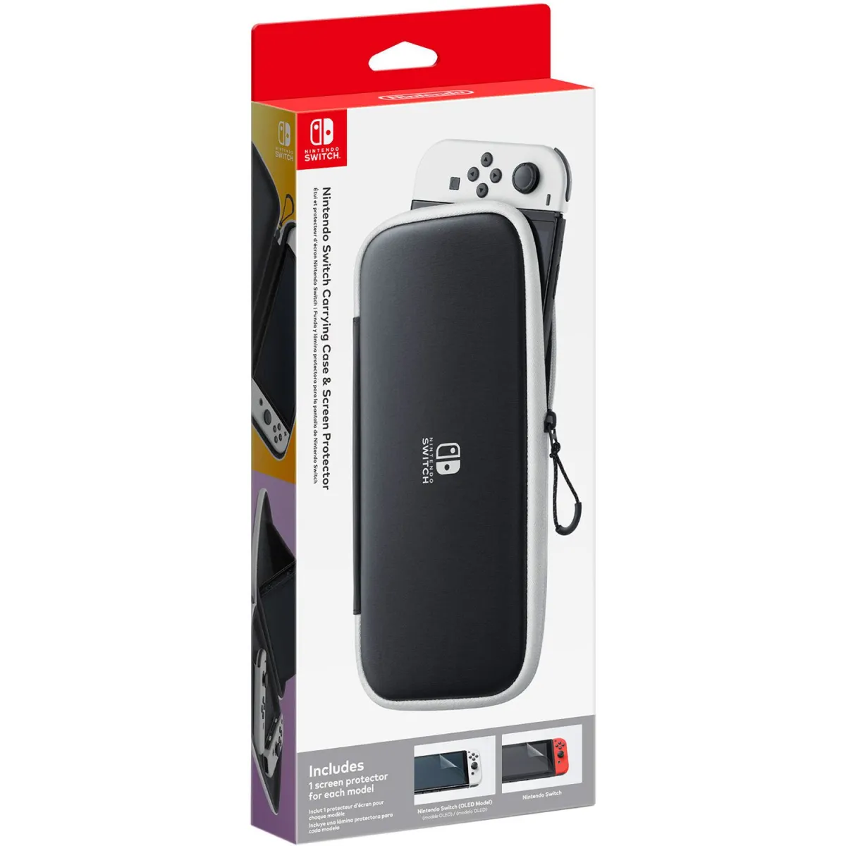 Nintendo Switch Case & Screen Protector Black & White