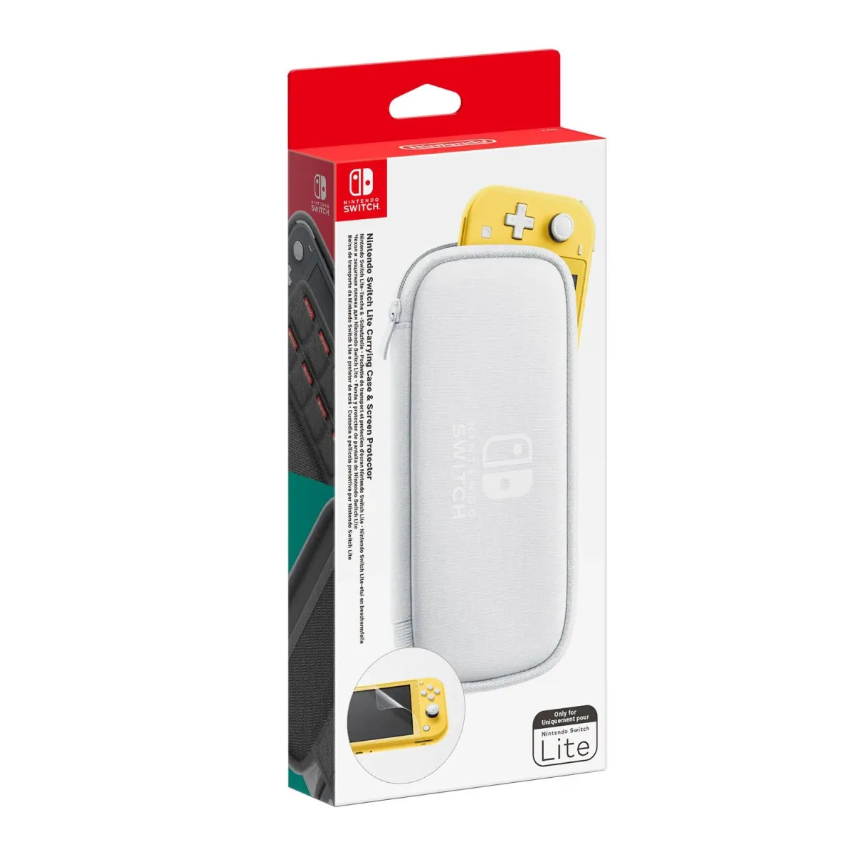 Nintendo Switch Lite Case & Screen Protector White