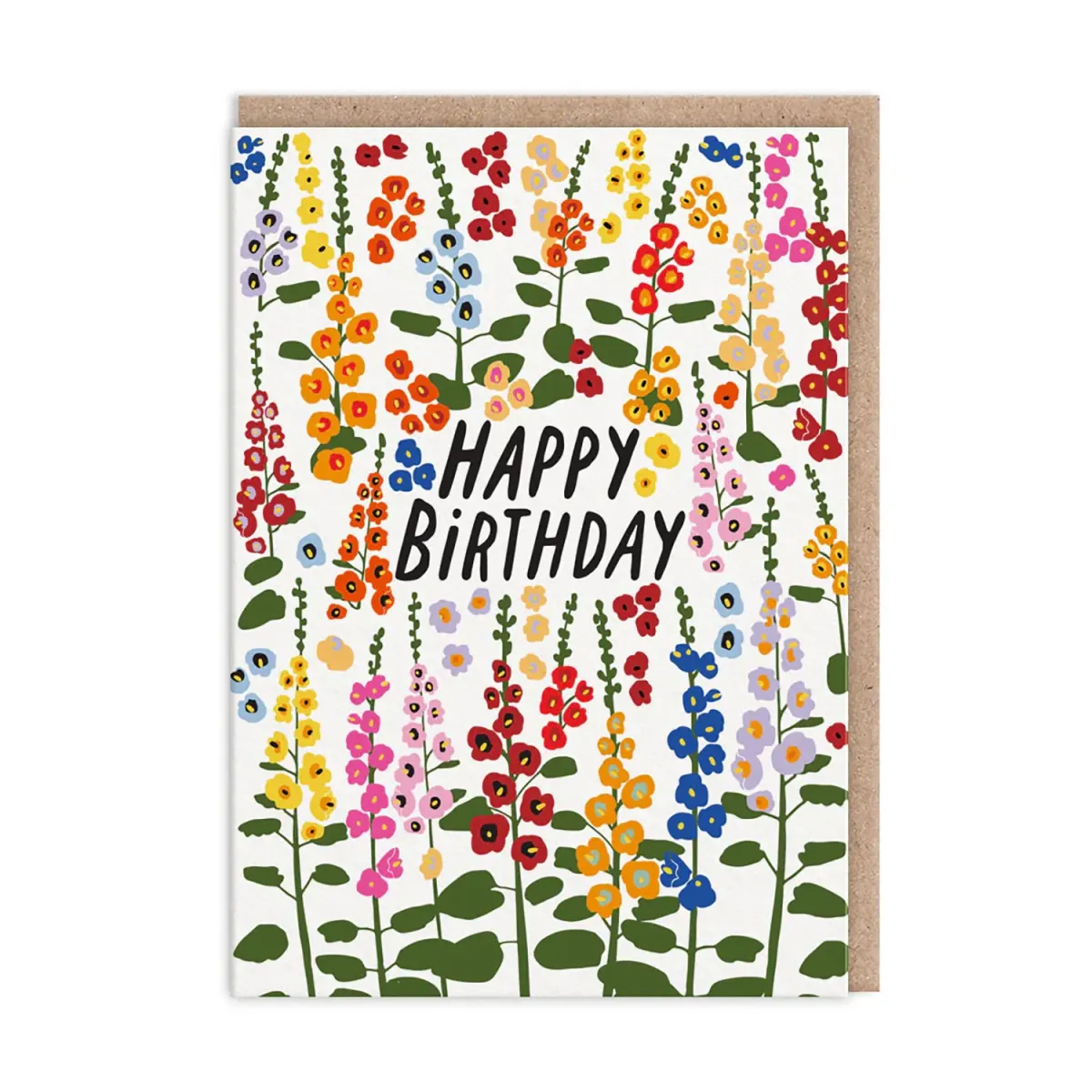 Ohh Deer Ευχετήρια Κάρτα Happy Birthday Foxgloves