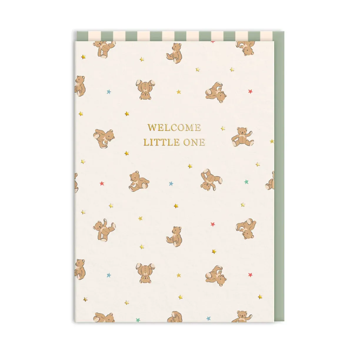 Ohh Deer Ευχετήρια Κάρτα Welcome Little One Bears
