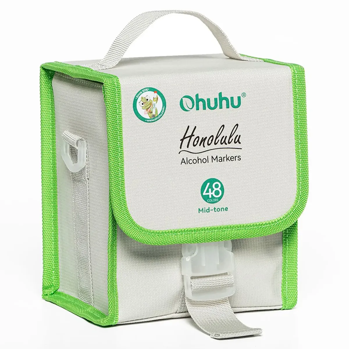 Ohuhu Μαρκαδόροι Ζωγραφικής Honolulu Mid Tone με διπλή μύτη Brush & Chisel 48 τεμ & 1 Blender