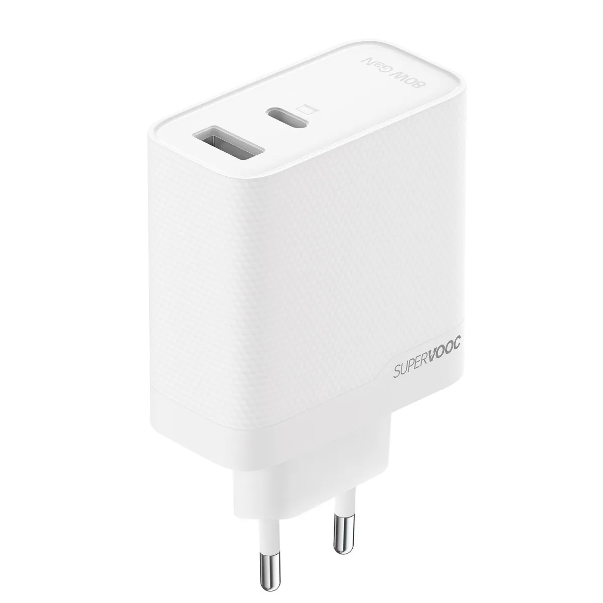 OPPO Φορτιστής GaN 2 Θέσεων 80W Λευκό