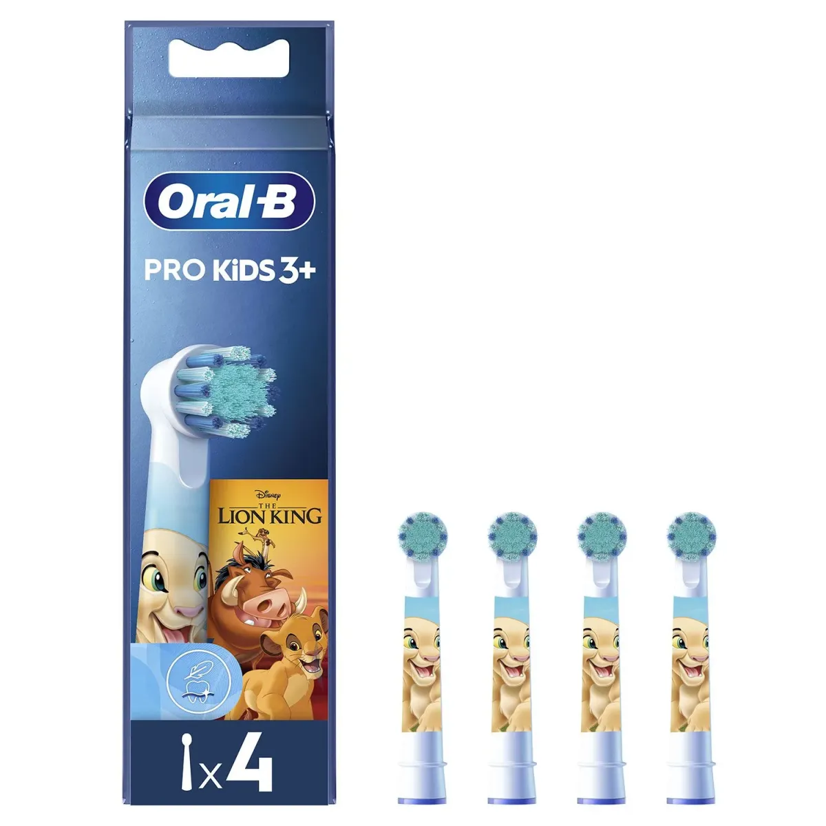 Oral - B Ανταλλακτικές Κεφαλές 4 Τμχ Lion King