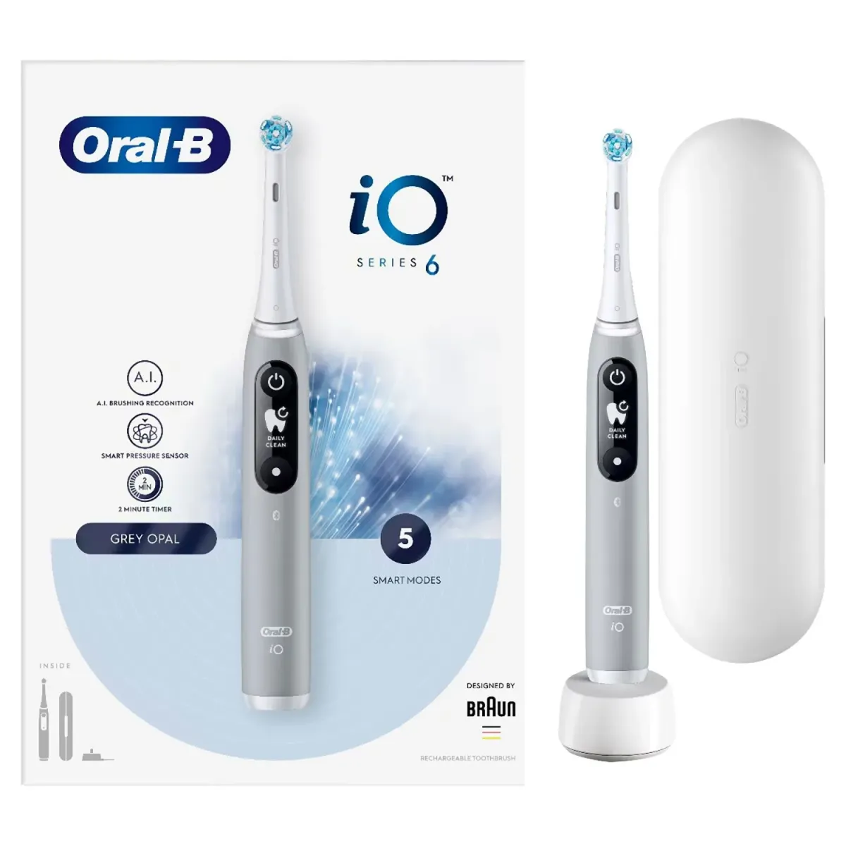 Oral - B Οδοντόβουρτσα iO Γκρι Series 6