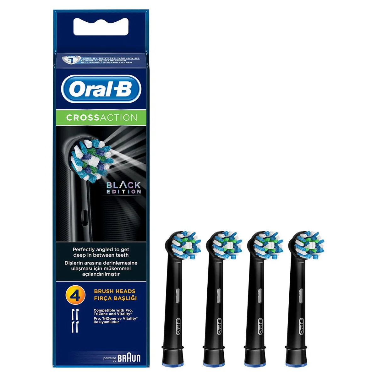 Oral - B Oral-B Ανταλλακτικές Κεφαλές Cross Action 4τμχ