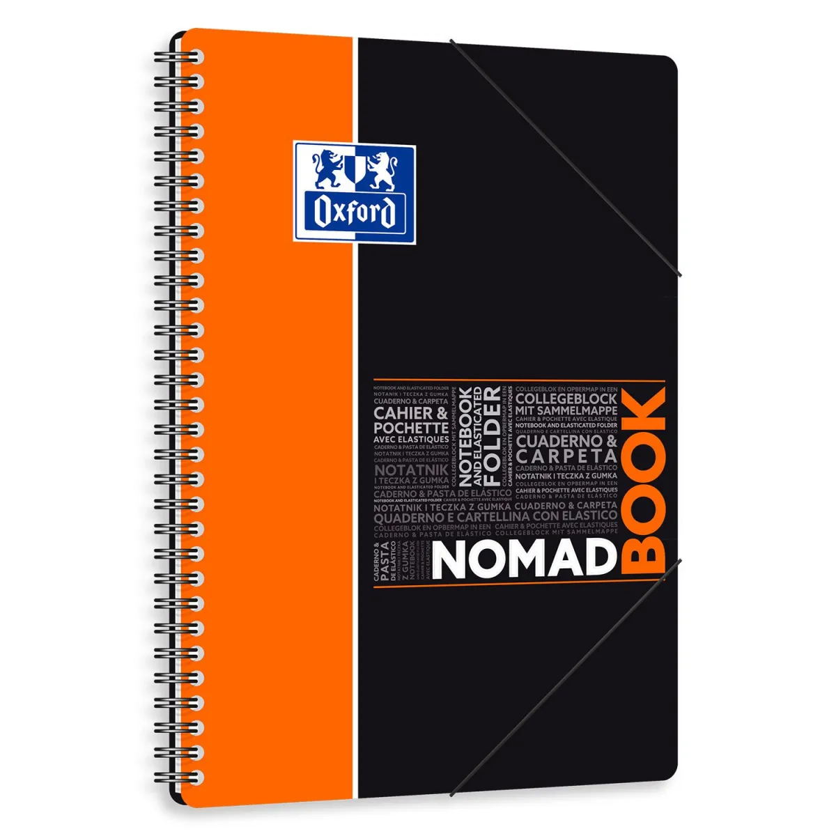 Oxford Nomadbook 17x25 Ριγέ με Λάστιχο 80 Φύλλα