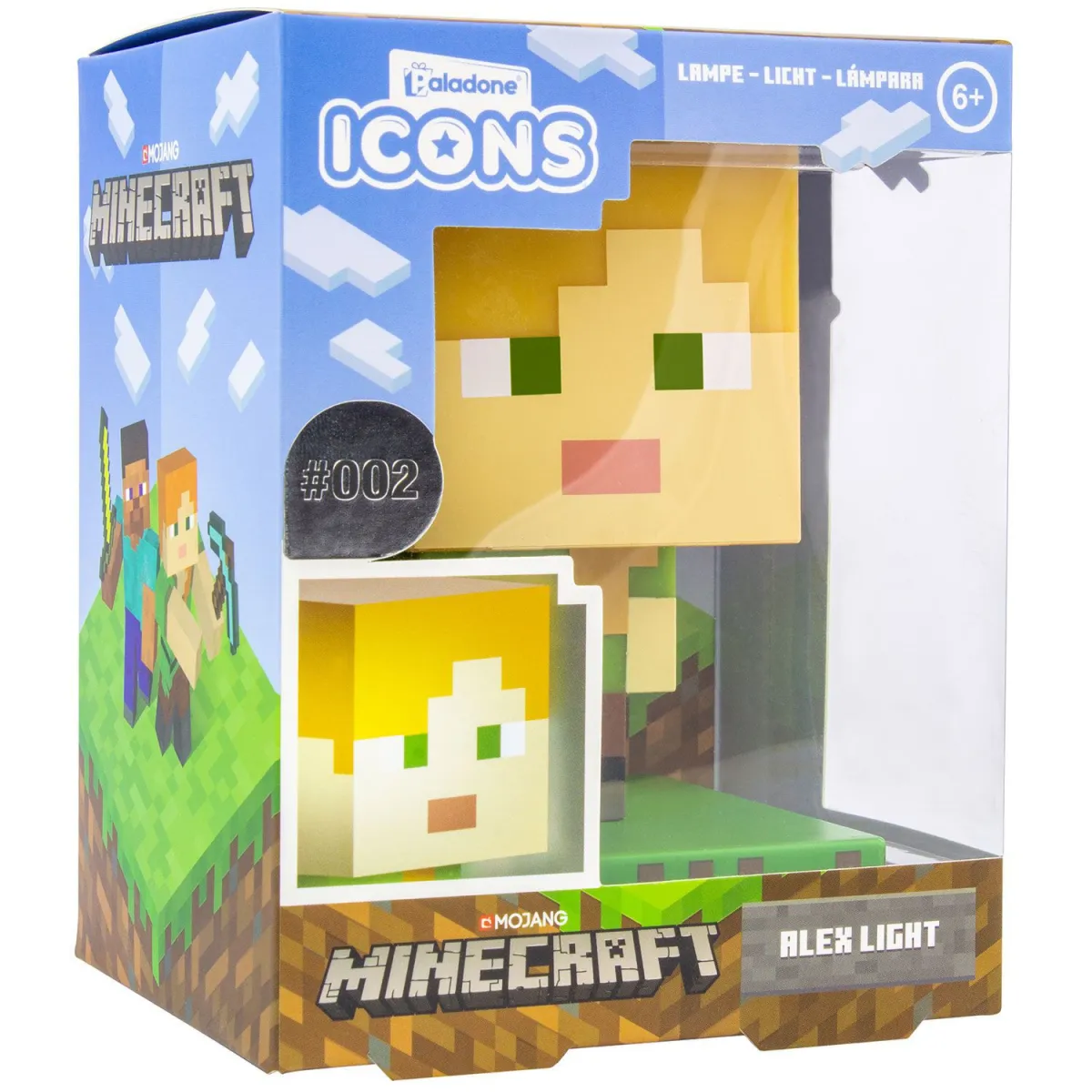 Paladone Icons: Minecraft - Alex Icon Light