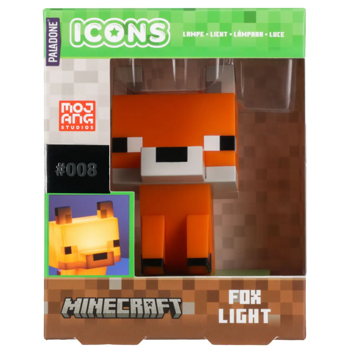 Paladone Icons: Minecraft - Fox Light