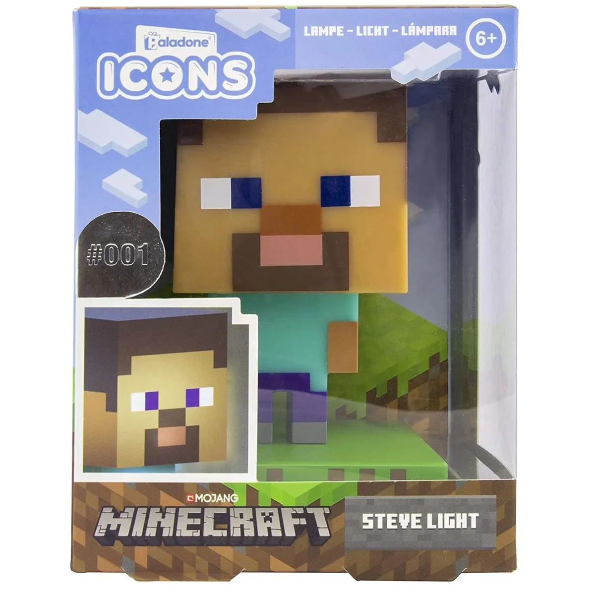 Paladone Icons: Minecraft - Steve Light