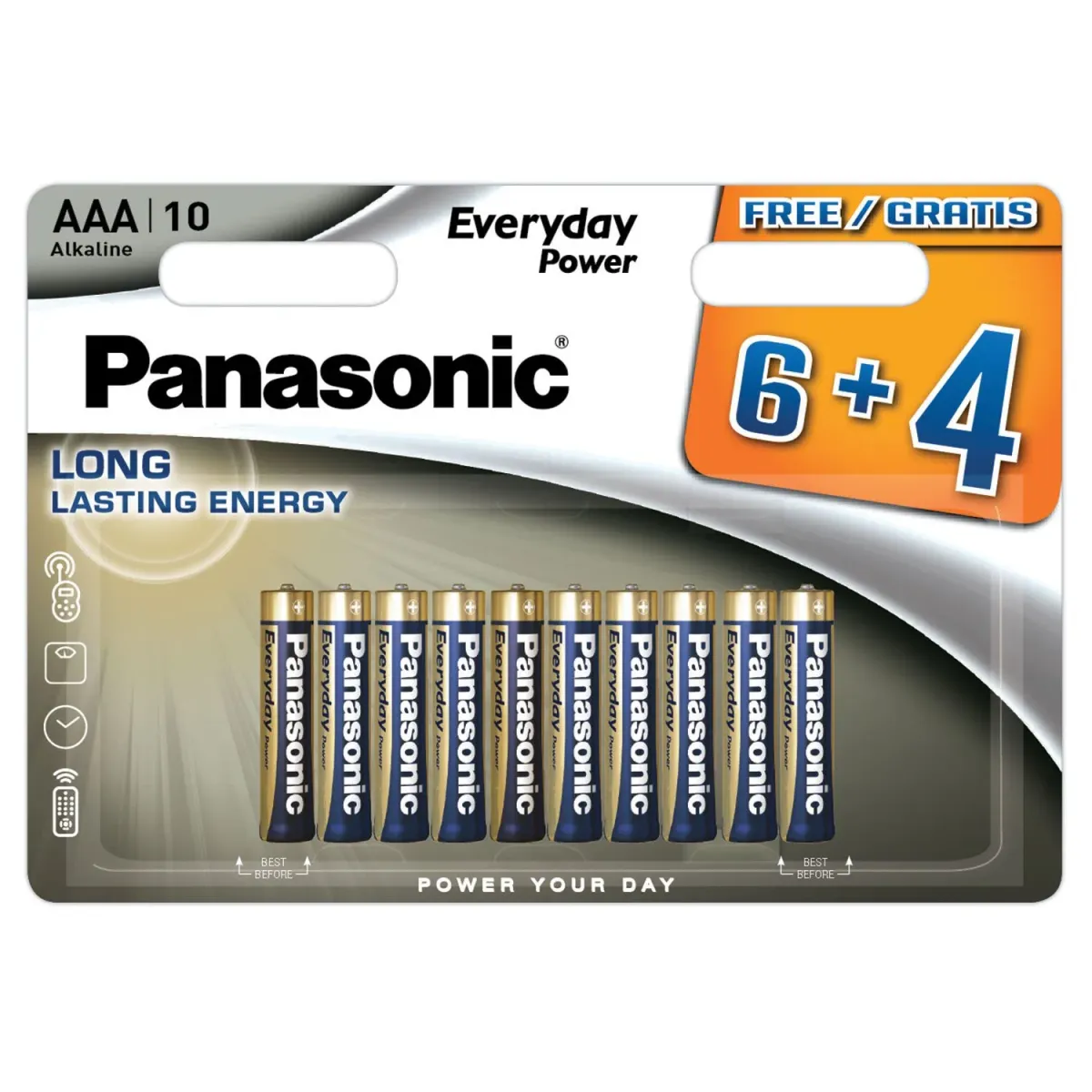 Panasonic Μπαταρίες Αλκαλικές Everyday Power AAA (6 τεμ+4 Δώρο)