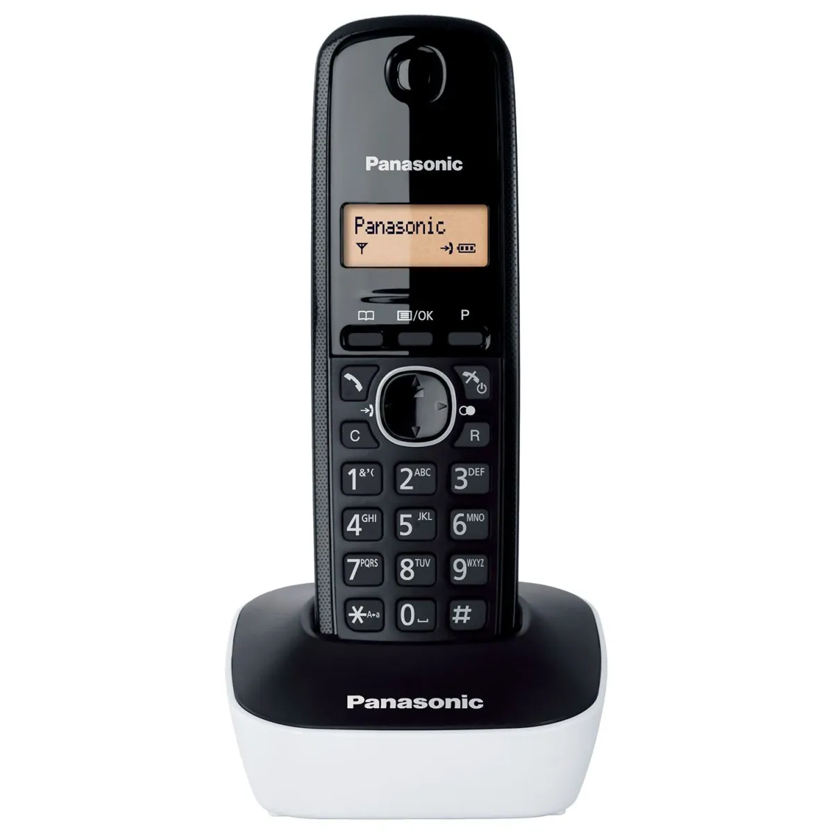 Panasonic Ασύρματο Τηλέφωνο KX-TG1611 Άσπρο - Μαύρο
