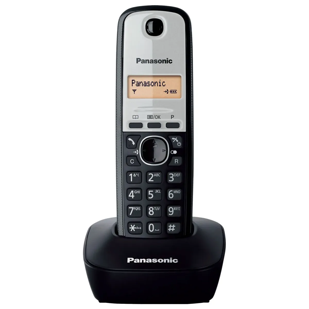 Panasonic Ασύρματο Τηλέφωνο KX-TG1611 Ασημί - Μαύρο