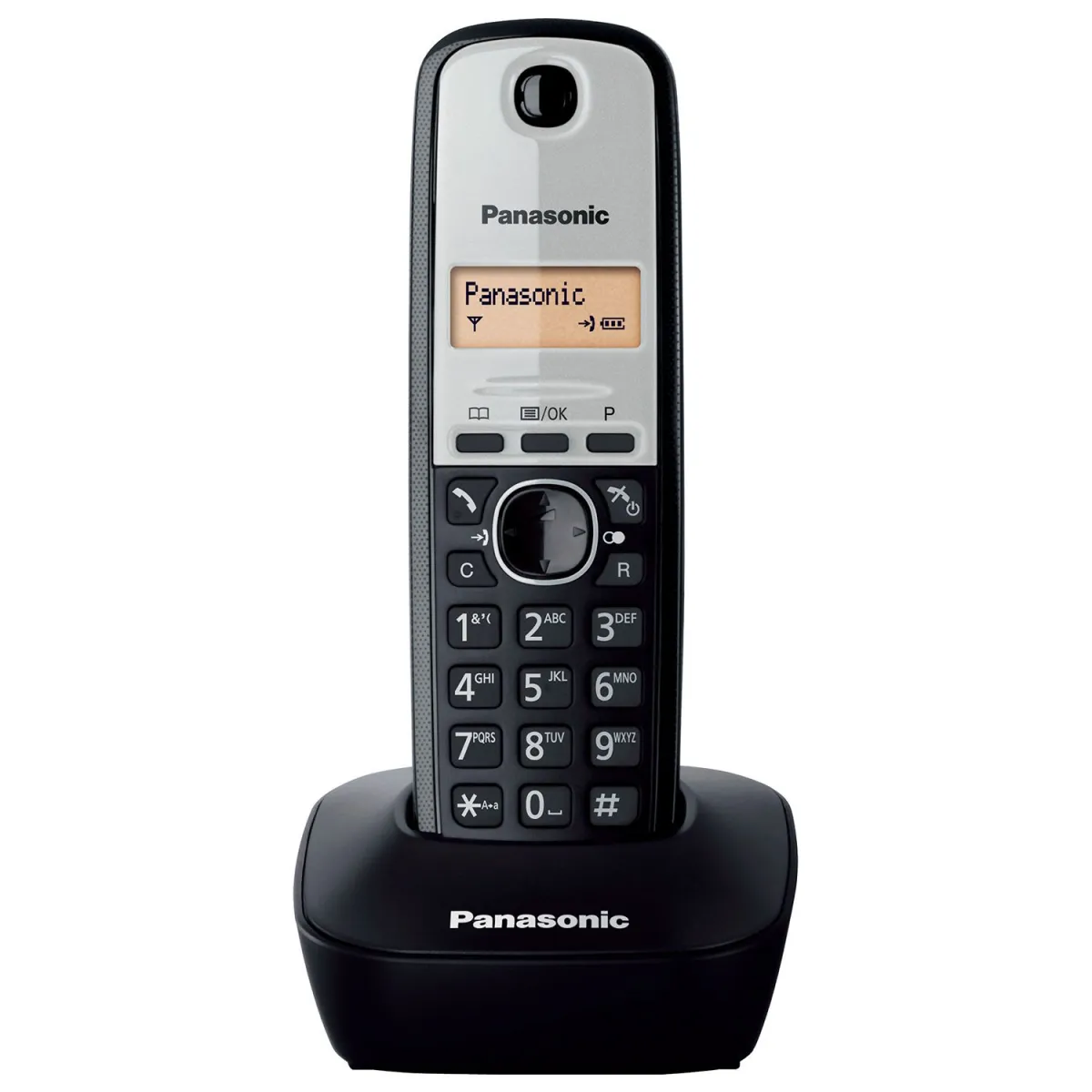 Panasonic Ασύρματο Τηλέφωνο KX-TG1611 Ασημί - Μαύρο