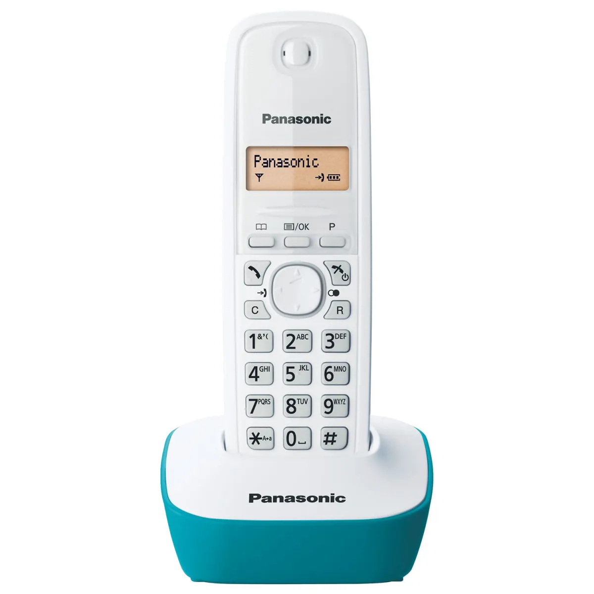 Panasonic Ασύρματο Τηλέφωνο KX-TG1611 Λευκό-Γαλάζιο