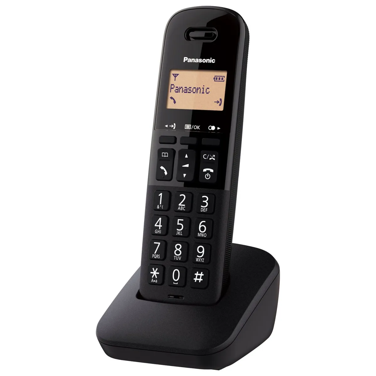 Panasonic Ασύρματο Τηλέφωνο KX-TGB610GRB Μαύρο