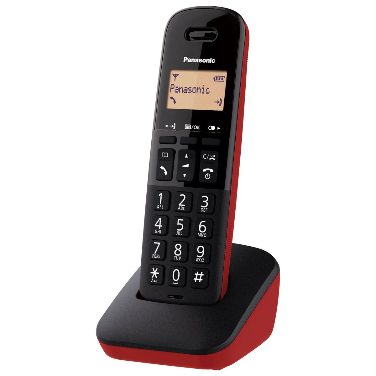 Panasonic Ασύρματο Τηλέφωνο KX-TGB610GRR Κόκκινο