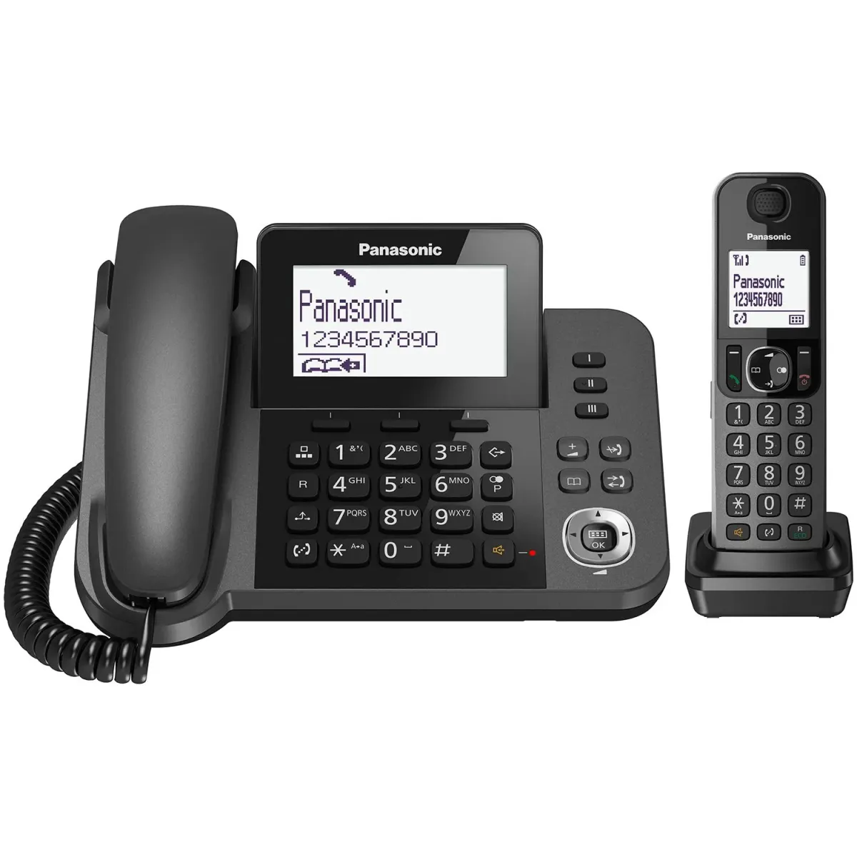 Panasonic Ασύρματο Τηλέφωνο KX-TGF310 Μαύρο