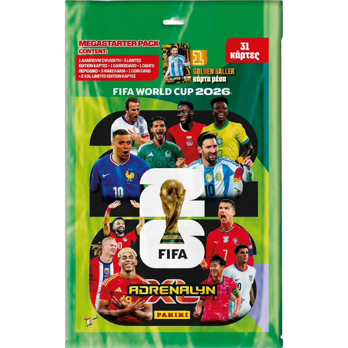 PANINI World Cup 2026 Adrenalyn Mega Starter Pack