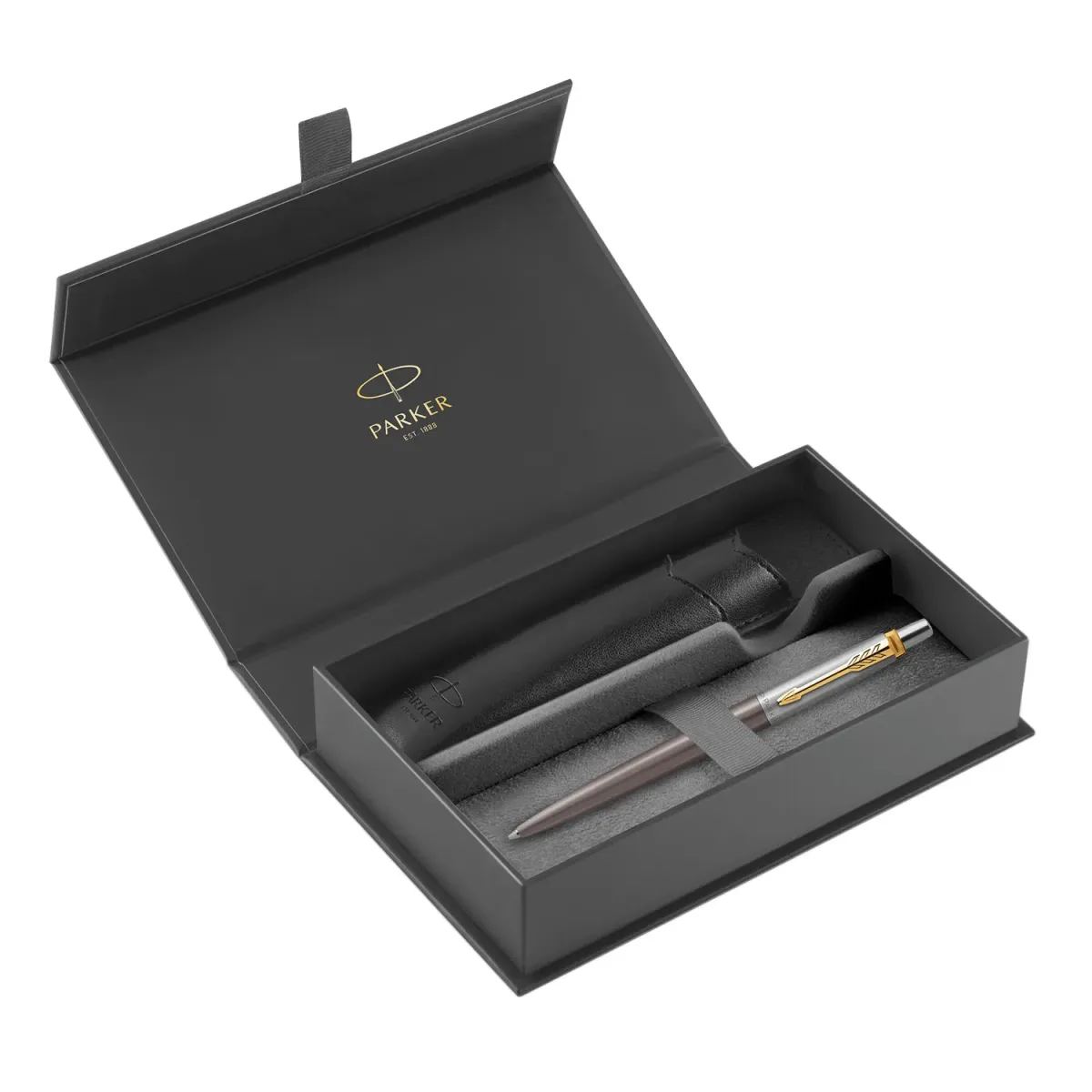 Parker Στυλό Διαρκείας Jotter CR Grey με θήκη