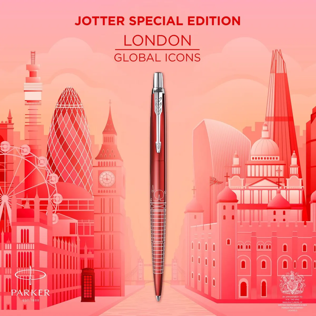 Parker Στυλό Διαρκείας Jotter London Red