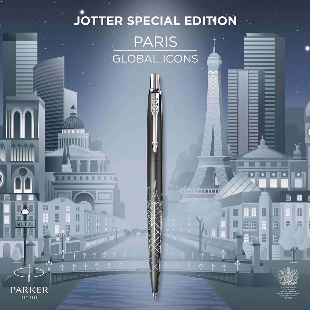 Parker Στυλό Διαρκείας Jotter Paris Grey