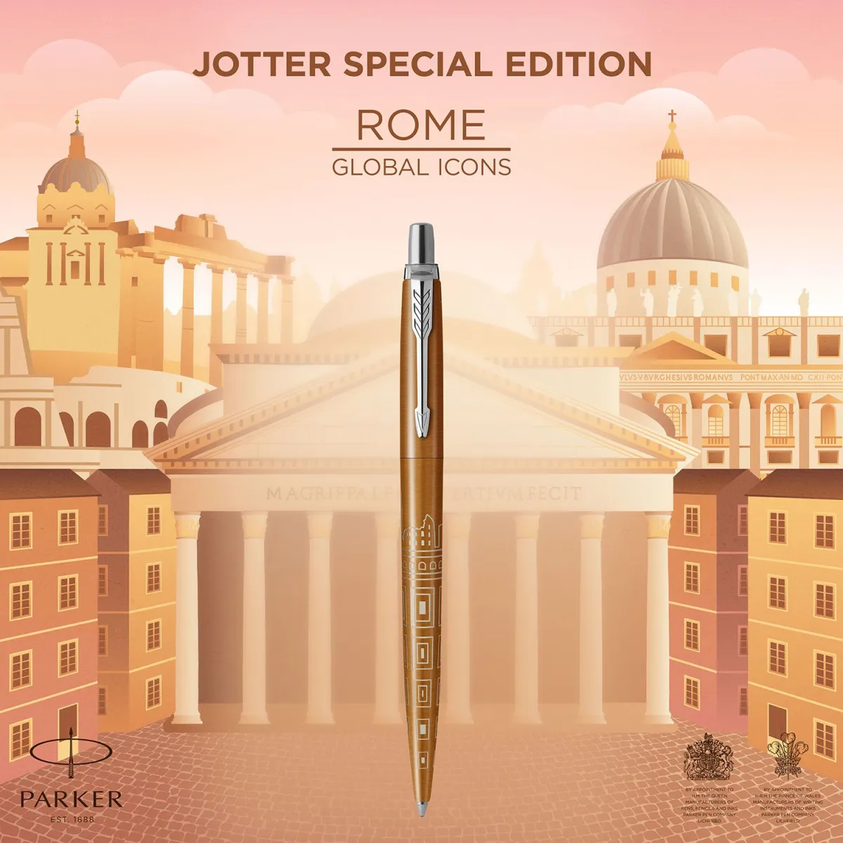 Parker Στυλό Διαρκείας Jotter Rome Bronze