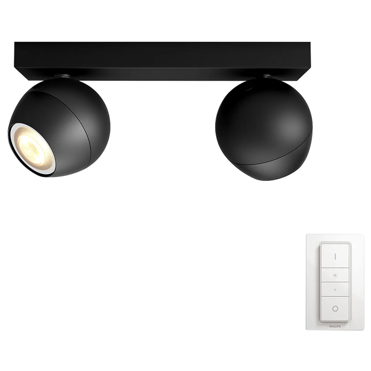 Philips Buckram Hue bar/tube black 2x5W 230V