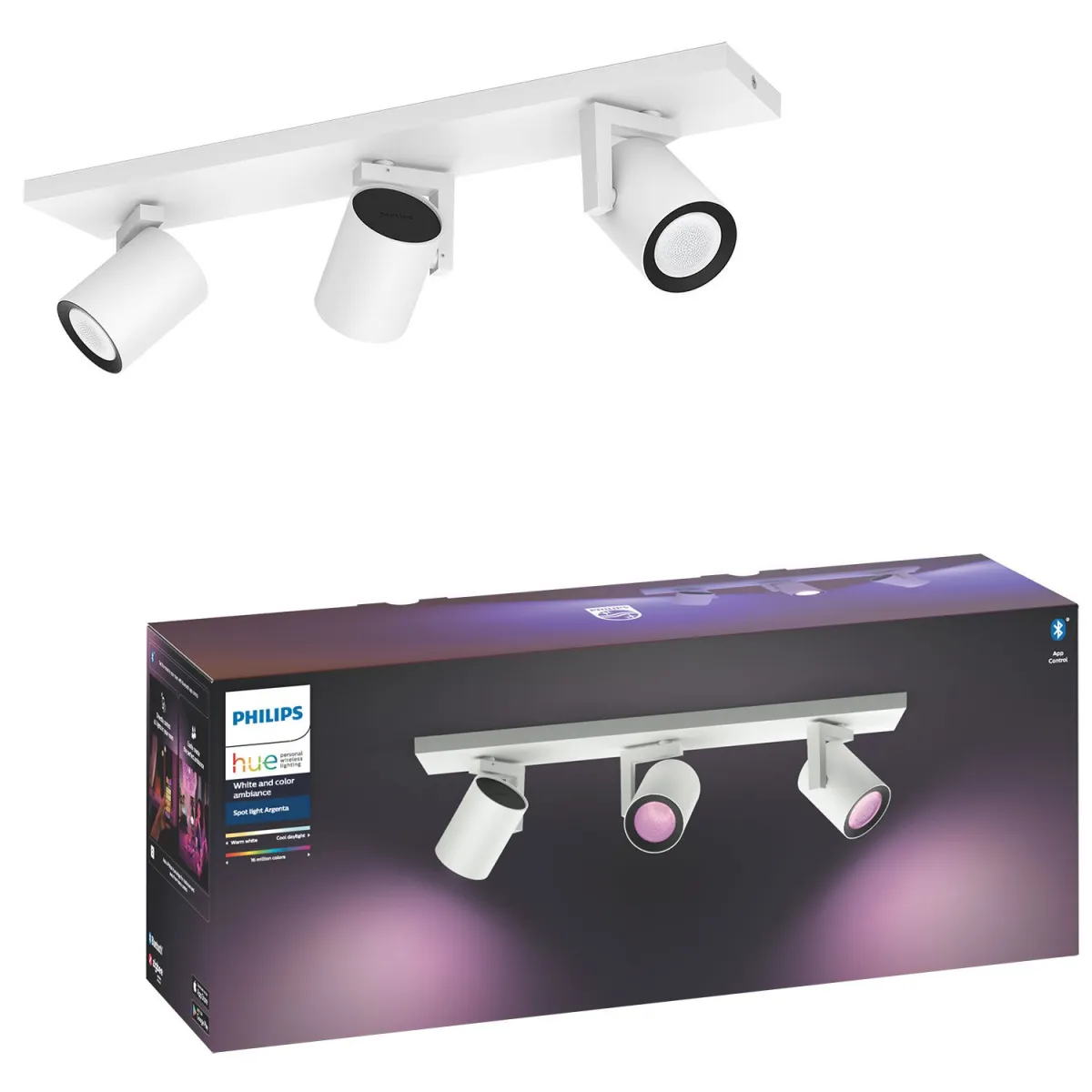 Philips Hue Argenta Triple Spotlight White