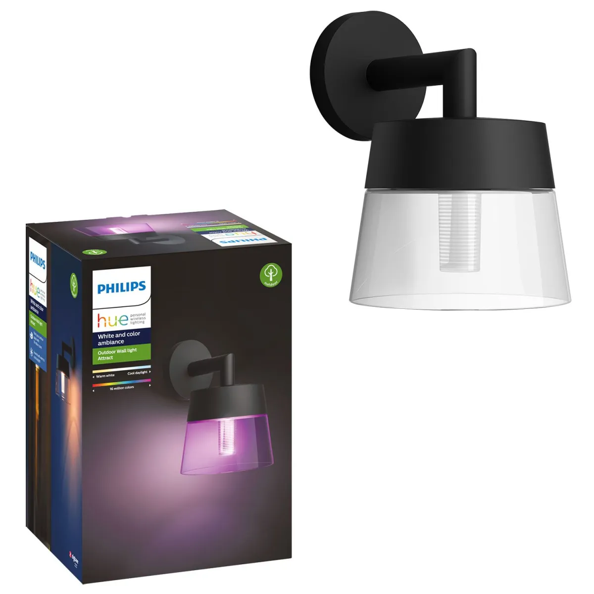 Philips Hue Attract Wall Latern Spotligh