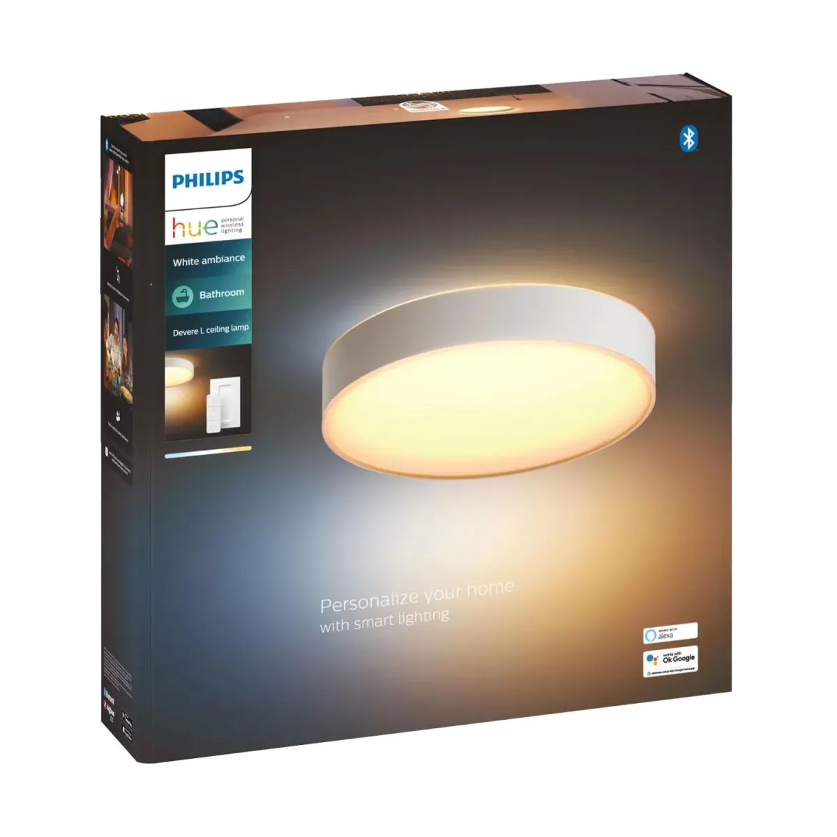 Philips Hue Devere Ceiling Large Lamp W