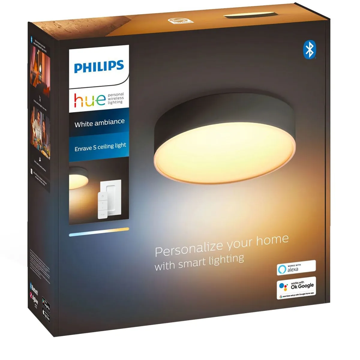 Philips Hue Enrave S Ceiling Lamp Black