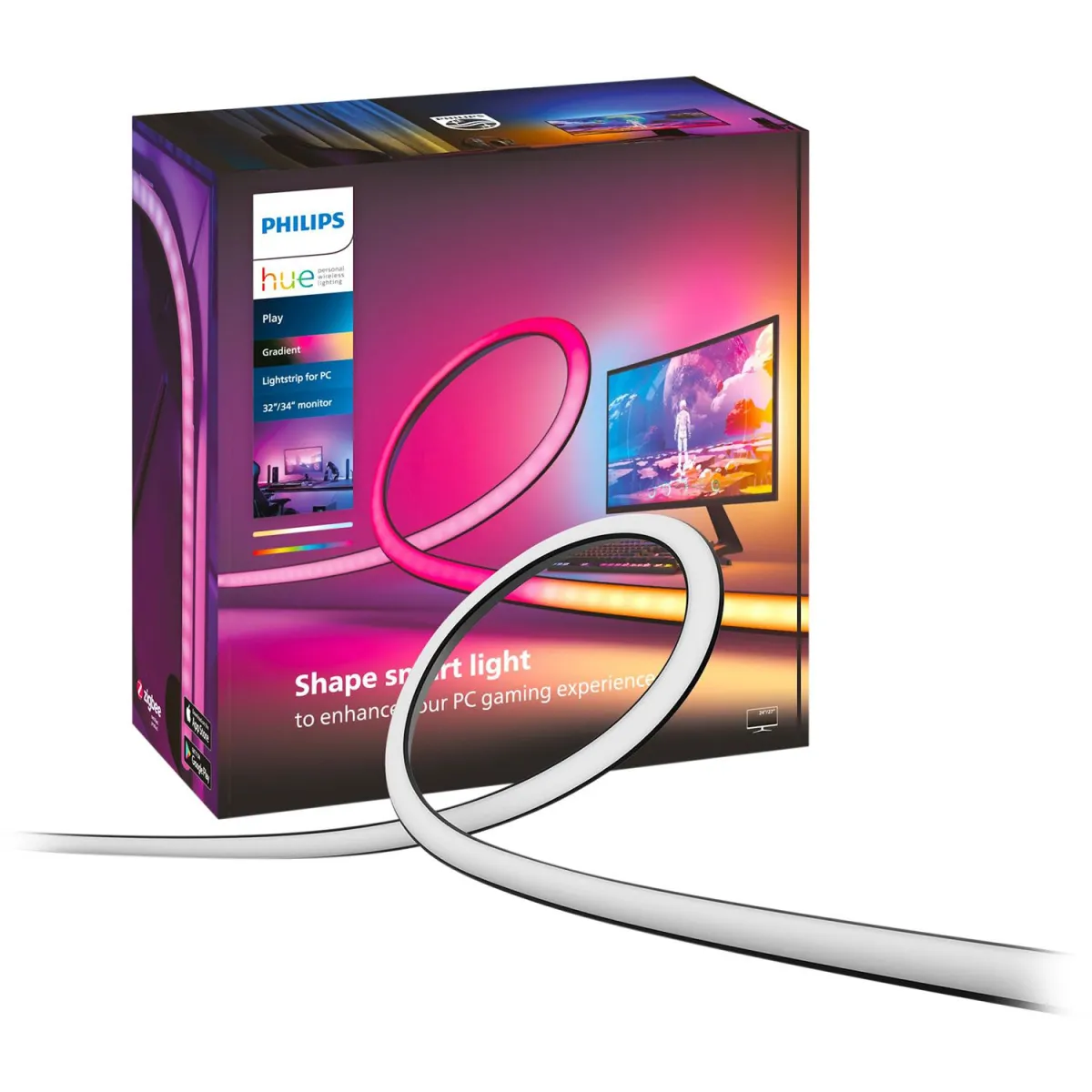 Philips Hue Lightstrip Gradient Play for PC 32-34"