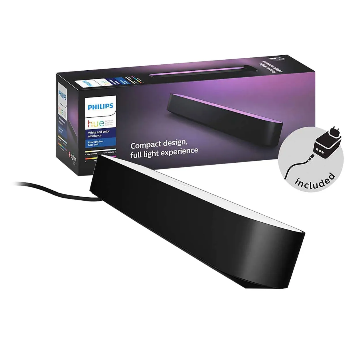Philips Hue Smart Light Bar Black (White and Color Ambiance)