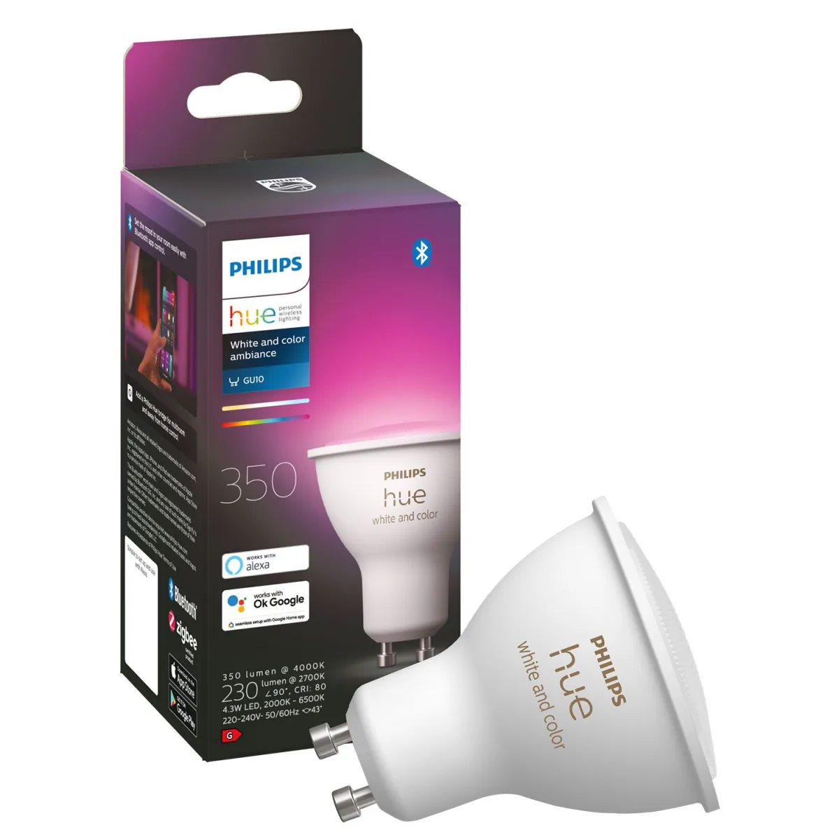Philips HueWCA 4.3W GU10 EUR