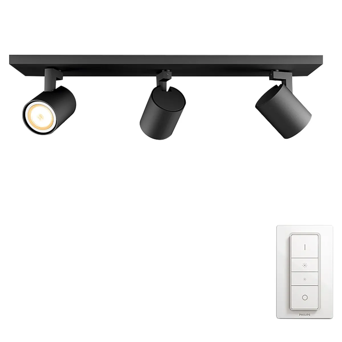 Philips Runner Hue bar/tube black 3x5W 230V
